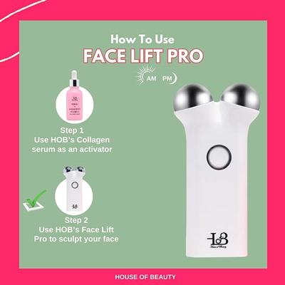 HOB Face Lift Pro Micro Currenting Face Massager Tool for Skin Lifting Instantly at Home 1's - Massagers