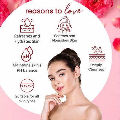 Globus Remedies Ayurvedic Rose Water Facial Toner With Goodness Of Saffron, Aloe Vera & Sandalwood, 100ml each 2's - Toners