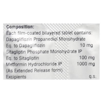 DAXIGA SM 1000 Tablet 10's - Diabetes-Ant