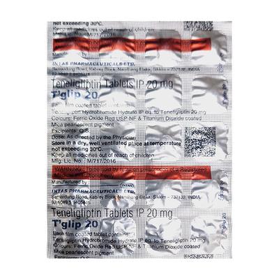 T'GLIP 20mg Tablet 20's - Diabetes-Ant