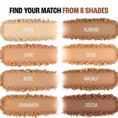 Lakme 9To5 Double Duty Dual Finish Compact, Foundation + Compact, Lightweight, Cinnamon 9 g - Compact Powder