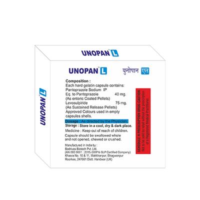 UNOPAN L Capsule 10's - Ulcer/Reflux/Flatulence-GIT