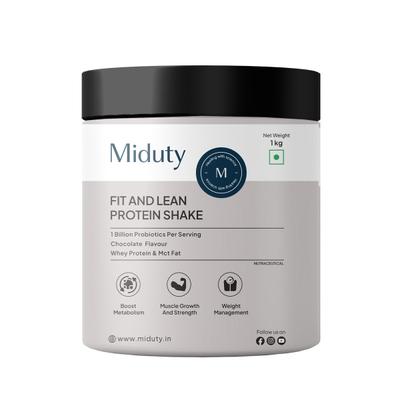 Miduty Fit And Lean Protein Shake Powder 1 Kg - Weight Loss