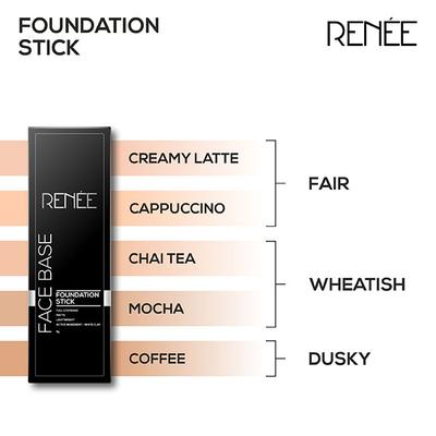 RENEE Face Base Foundation Stick - Cappuccino 8 gm - Foundation