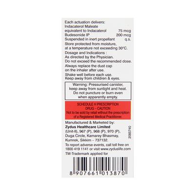 INDANIDE 200 WITH DOSE COUNTER Inhaler 120md - Asthma/COPD-Ast
