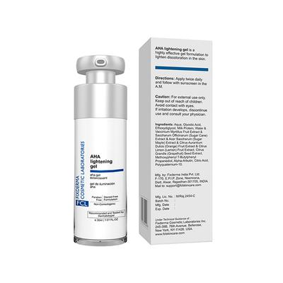 Fixderma FCL AHA LIGHTENING GEL Serum for Skin Brightening, AHA Serum for Men & Women (30 ml) - Face Gels