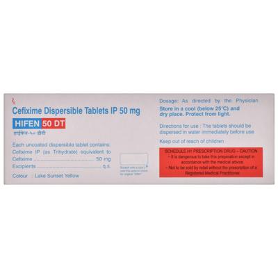 Hifen DT 50mg Tablet 10'S - Bacterial Infections-Cep