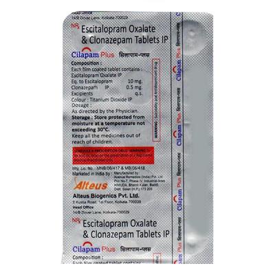 CILAPAM PLUS Tablet 15's - Depression-Ant