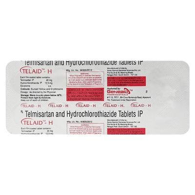 TELAID H Tablet 10's - Hypertension-Ang