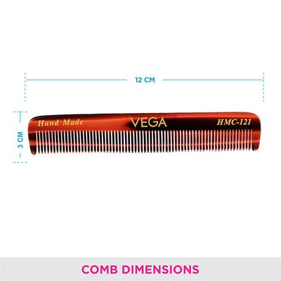 Vega Pocket Comb (HMC - 121) 1's - Hair Combs