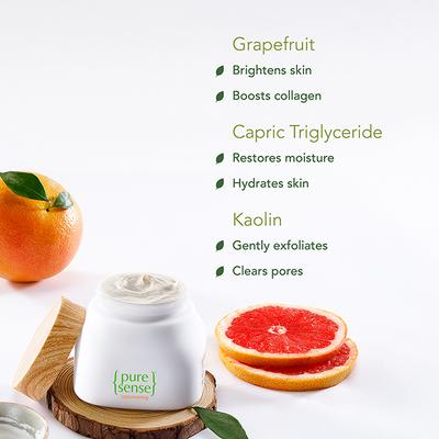 PureSense Grapefruit Revitalising Face Mask, Scrub And Cleanser 140 ml - Scrubs & Exfoliants