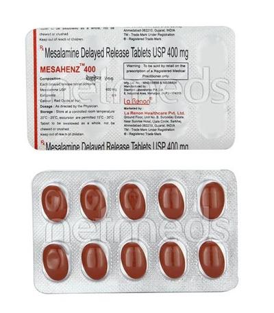 Mesahenz 400mg Tablet 10'S - Ulcerative Colitis/Bowel Inflammatory Disease-GIT