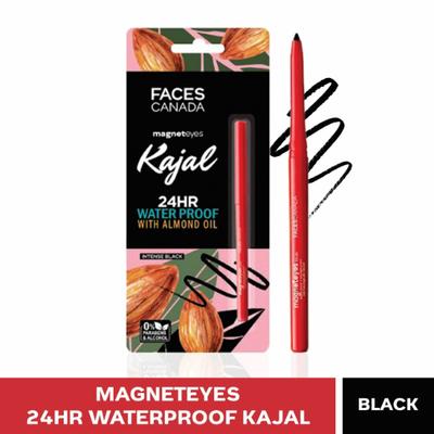 Faces Canada Magneteyes Kajal with Almond Oil Single pack 0.35 gm - Kajal & Kohls