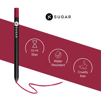 SUGAR Cosmetics Lipping On The Edge Lip Liner - 08 Plum Yum 1.2 gm - Lipsticks