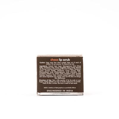 mCaffeine Naked & Rich Choco Lip Scrub 24Hr Moisturization 12gm - Lip Scrubs
