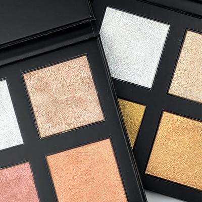 Revolution Pro 4K Highlighter Palette-Rose Gold 16 gm - Face Palettes