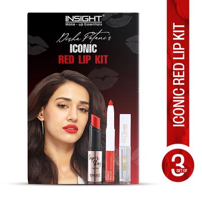 Insight Cosmetics Disha Patani's Iconic Red Lip Kit 12.3 gm - Lipsticks