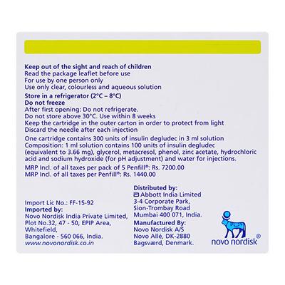 Tresiba Penfill 100Iu Cartridge 1x3ml - Diabetes-Ins