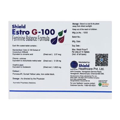 Estro G 100mg Tablet 15'S - Ayurvedic Medicine-AYU