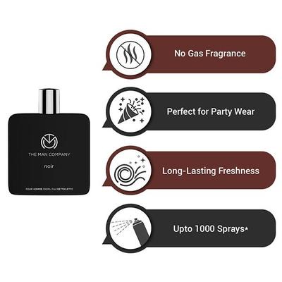 The Man Company Eau De Toilette - Noire 100 ml - Men Perfumes (Edt/Edp)