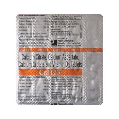 CAL 123 Tablet 15'S - Supplements-Cal