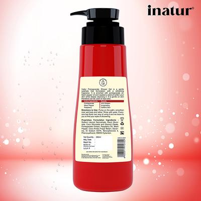 Inatur Pomegranate Shower Gel 350 ml - Shower Gels & Body Wash