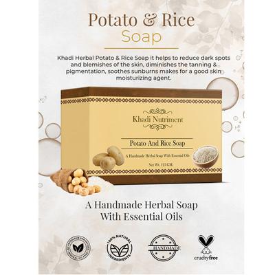 Nutriment, Khadi Nutriment Potato and Rice Soap 125 gm - Soaps