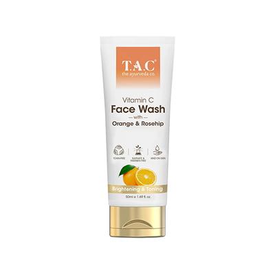 Tac - The Ayurveda Co Vitamin C Face Wash with Orange and Rosehip 50 ml - Face Wash & Cleansers