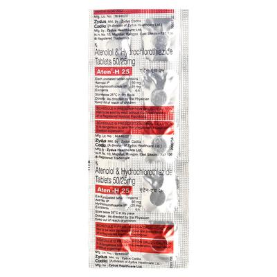 Aten H 25mg Tablet 10'S - Hypertension-Bet