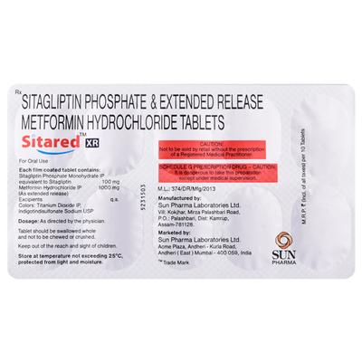 SITARED XR Tablet 10's - Diabetes-Ant