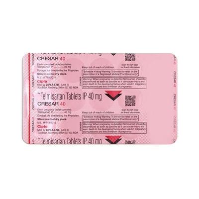 Cresar 40mg Tablet 15'S - Hypertension-Ang