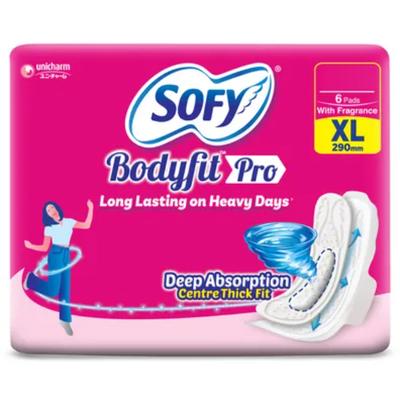 Sofy Bodyfit Pro Pads (XL) 6's - Sanitary Napkins