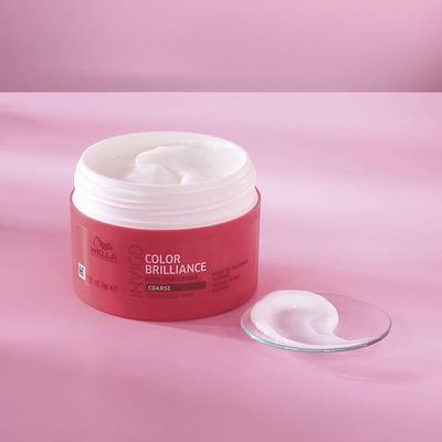Wella Professionals Invigo Color Brilliance With Lime Caviar, Vibrant Color Mask 150ml - Hair Masks & Packs