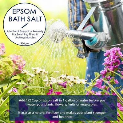 WishCare Pure Epsom Bath Salt - Bath Salts for Calming & Relaxing Body Muscles 950 gm - Bath Salts
