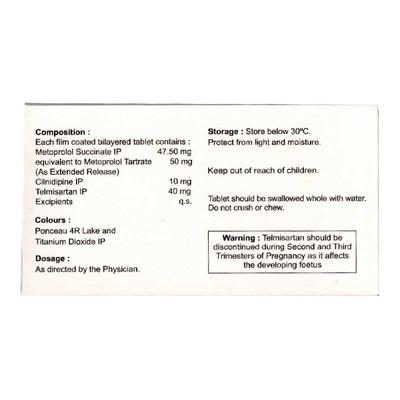 MET XL TRIO 50 Tablet 15's - Hypertension-Ana