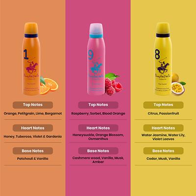 Beverly Hills Polo Club Women Trio Pack Body Spray + Sport Series Collection Men EDT Set 514 ml 1's - Deodorants/Roll-Ons