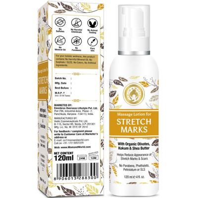 Mom & World Massage Lotion for Stretch Marks 120 ml - Stretch Mark Cream