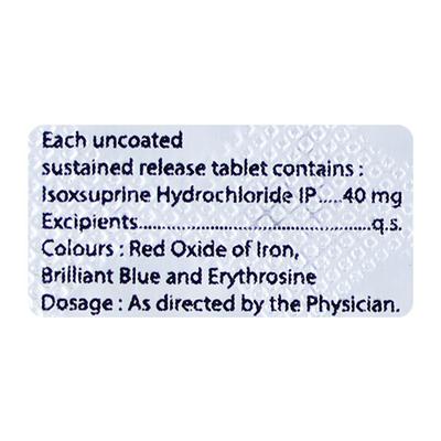 GEOLAN SR 40 Tablet 10's - Peripheral Vascular Disease