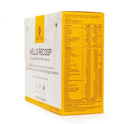 WelloTree Wello Recoop Protein Powder - Mango Flavour (Pack Of 15 x 18g) 1s - Protein Drink
