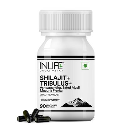 INLIFE Shilajit+ Tribulus+ Vegetarian Capsules 90's - Sexual Care