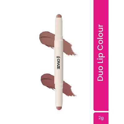 Swiss Beauty Craze Duo Lip Colour Ultimate Nude 2 gm - Lipsticks
