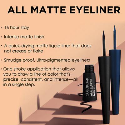 Colorbar All-Matte Eyeliner Matte Blue-003 2.5ml - Eyeliners