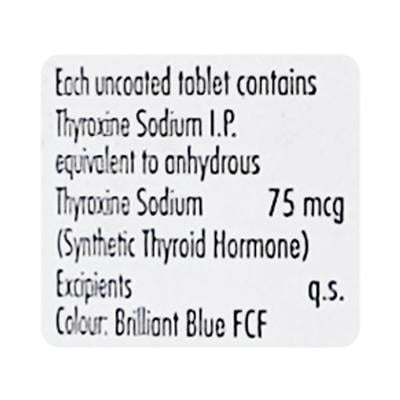 Thyronorm 75Mcg Tablet 120'S - Hypothyroidism