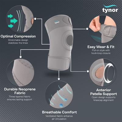 Tynor Knee Support Sportif (Neoprene) (XL) (J 09) - Knee/Leg Supports