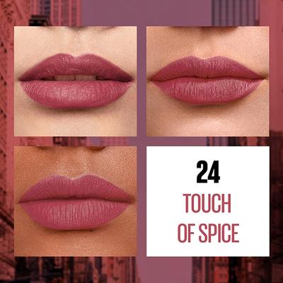 Maybelline New York Sensational Liquid Matte Lipstick, 24 Touch Of Spice 7 ml - Liquid Lipsticks
