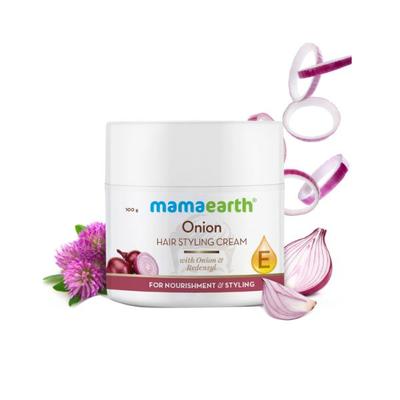 Mamaearth Onion Hair Styling Cream for Men with Onion & Redensyl for Nourishment & Styling 100 gm - Hair Gels & Waxes