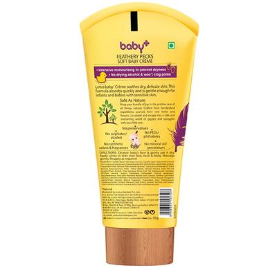 Lotus Herbals Baby+ Feathery Pecks Soft Baby Creme 50 Gm - Creams, Lotions & Oils
