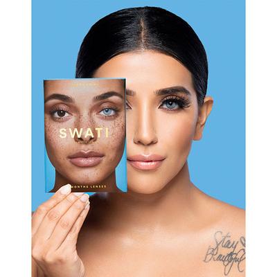 Swati Cosmetics Aquamarine Coloured Lenses 6 Month Contact Lenses 1's - Eyecare Lenses