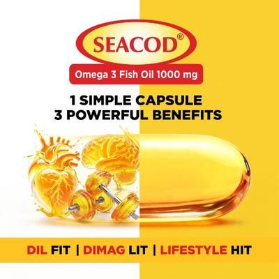 Seacod Omega 3 Fish Oil Capsule 60's - Multi-Vitamins