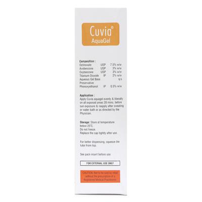 CUVIA SPF 30 AQUA Gel 50gm - Sunscreen Preparations-Emo